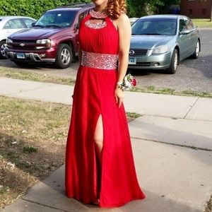 Red dress